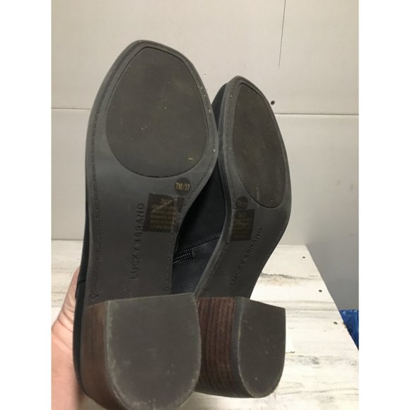 Lucky Brand woman’s black zip ankle boots size 7 - Picture 5 of 6